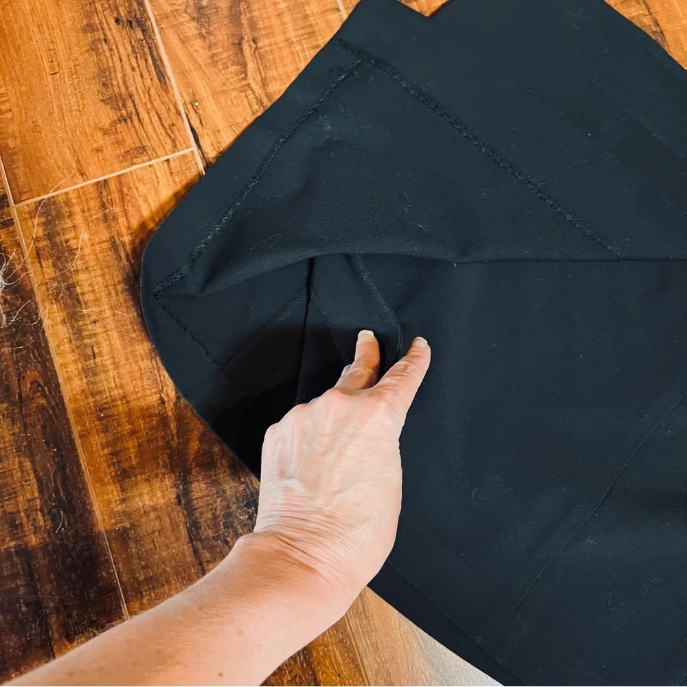 The Limited size 4 Small Stretch Black Dressy Buckle Mini Wrap Skirt